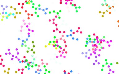 Light Pink, Green vector texture with artificial intelligence concept.