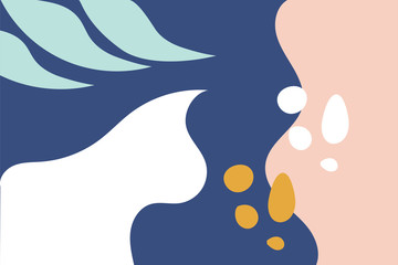 Trend abstract doodle variant object shape, circle, retangle. Pattern Object unique 