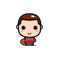 basketball player character vector design
