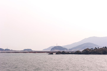 Beautiful seascape  and island.