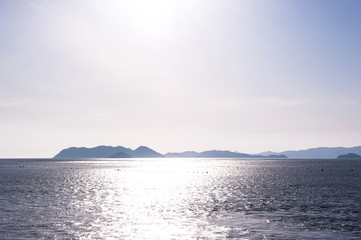 Beautiful seascape  and island.