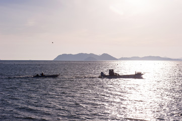 Beautiful seascape  and island.