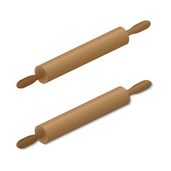 Kitchen rolling pin icon. EPS 10