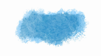 Blue watercolor splash banner background for textures backgrounds and web banners design