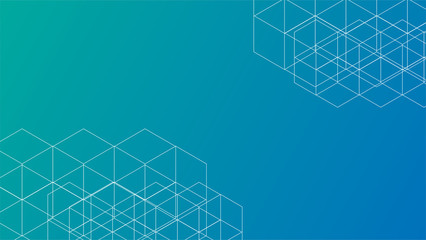 Abstract blue background with dynamic effect. Vector illustration for design.