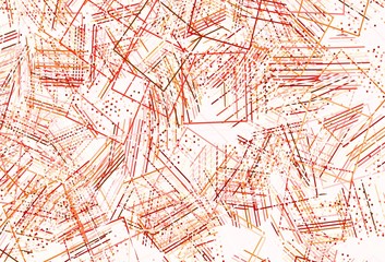 Light Pink vector layout with circles, lines, rectangles.