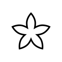 flower icon vector symbol template