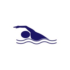 Swimming sport logo