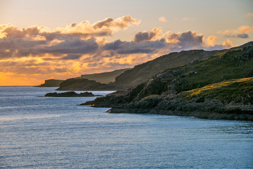 Fototapeta na wymiar Sunrise photographed in Scotland, in Europe. Picture made in 2019.