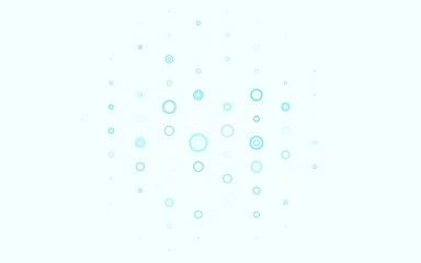 Light Blue, Yellow vector layout with circle shapes.