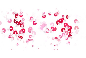 Light Purple vector backdrop with rainbows, clouds.