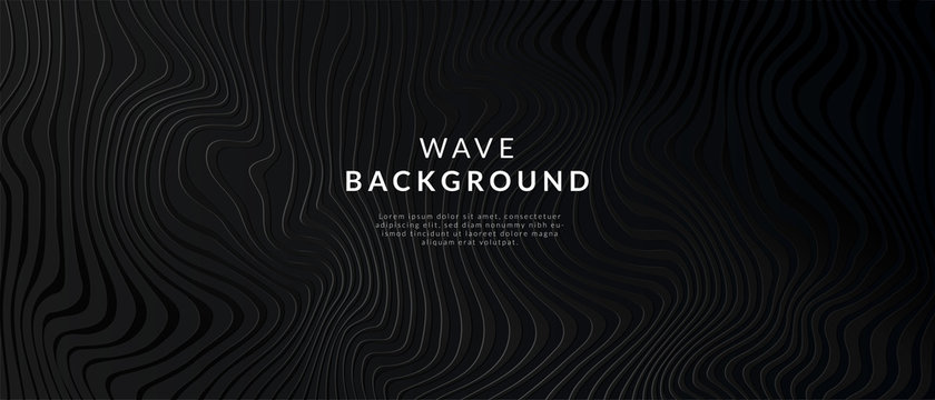 abstract white line wave background