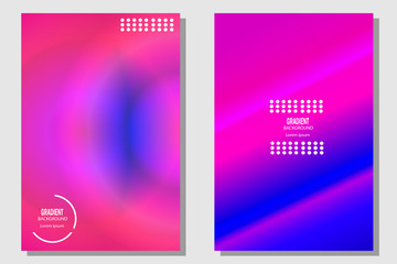 Fototapeta premium Abstract Creative concept vector multicolored blurred background set. For Web and Mobile Applications, art illustration template design, business infographic and social media, modern decoration.