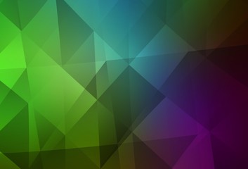 Light Pink, Green vector abstract mosaic background.