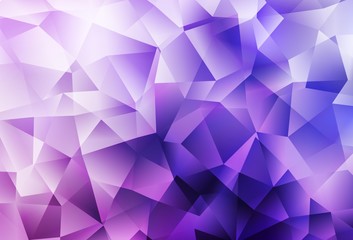 Light Purple, Pink vector gradient triangles template.