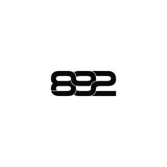 892 letter original monogram logo design