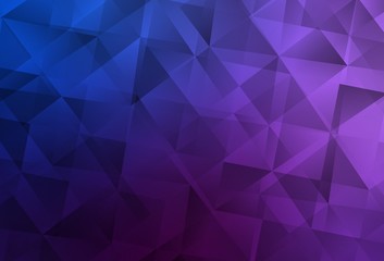 Light Pink, Blue vector triangle mosaic texture.