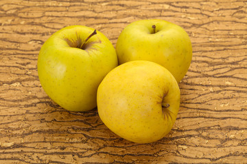 Yellow ripe apples