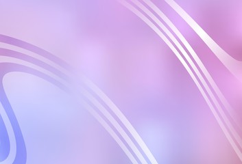 Light Purple, Pink vector glossy abstract layout.
