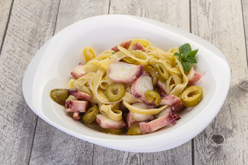 Pasta with octopus