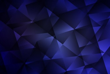 Dark Purple vector gradient triangles texture.