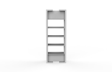Display stand, retail display stand for product , display stands isolated on white background. 3d illustration