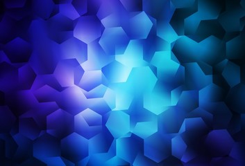 Dark BLUE vector abstract mosaic pattern.