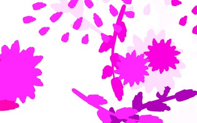 Light Pink vector elegant pattern with flowers