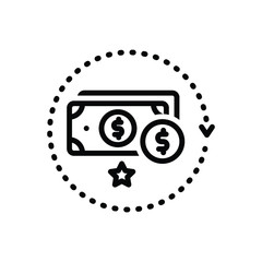 Black line  icon for considerable