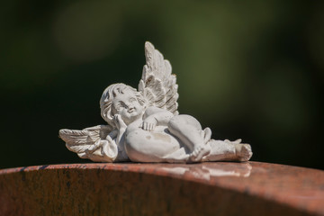 Friedhof, Grabstein, Statue	