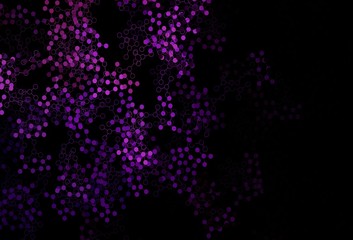 Dark Purple vector texture with artificial intelligence concept.