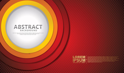 Elegant and futuristic abstract decoration overlap circle shape with white textured background.