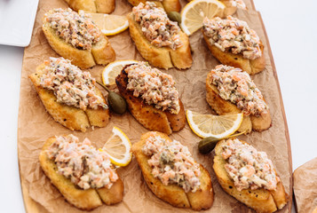 catering treats on the table for an event birthday, wedding or anniversary, corporate party or meeting