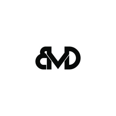bmd letter original monogram logo design