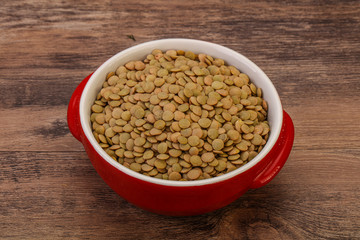 Vegan cuisine - Dry lentil heap