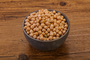 Vegan cuisine - Dry chickpea heap
