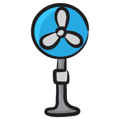 Obraz premium Trendy design vector of pedestal fan, electronic appliance concept 