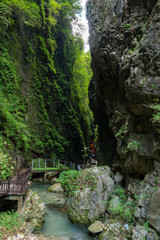 underground deep cliff and rivers in Cili County, Zhangjiajie, Hunan, China