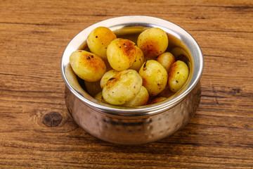 Roasted baby potato in the bowl