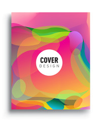 Modern abstract covers. Cool gradient shapes composition, vector covers design.