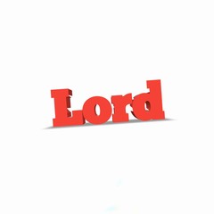 Illustration image of word Lord