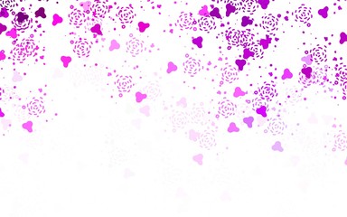 Light Purple, Pink vector texture with abstract forms.