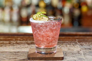 Margarita cocktail on the bar