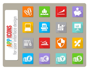 Business and Finance Web Icons