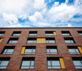 Beautiful modern office building. Architectural Minimalism concept.