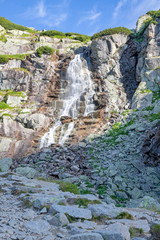 Fototapeta High Tatras - The waterfall Skok - Slovakia - Mlynicka dolina valley obraz