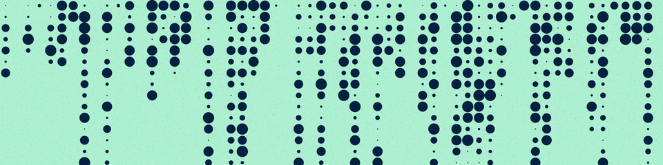 Abstract Color Halftone Dots generative art background illustration