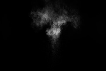 abstract white powder explosion