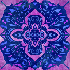 ornamental tile pattern with texture