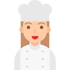 Chef icon, profession and job vector illustration